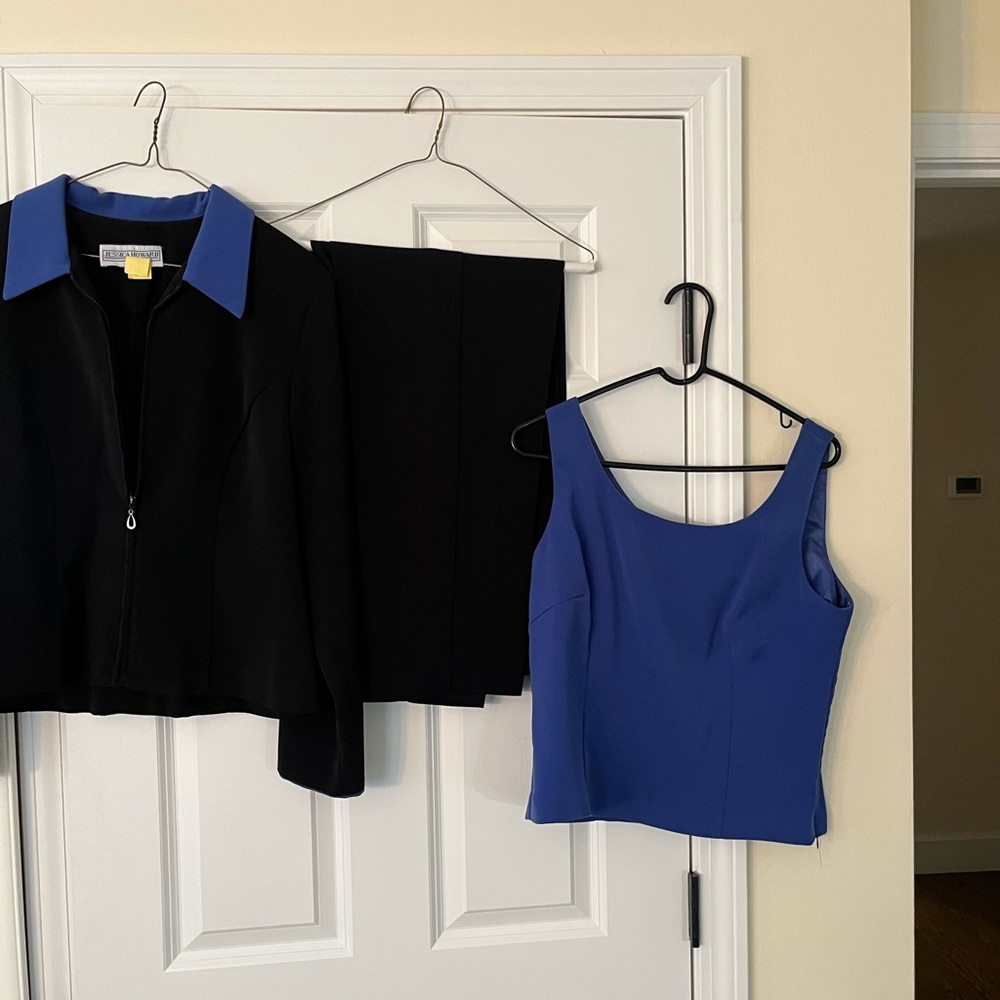 3 pieces- jacket- top-slacks